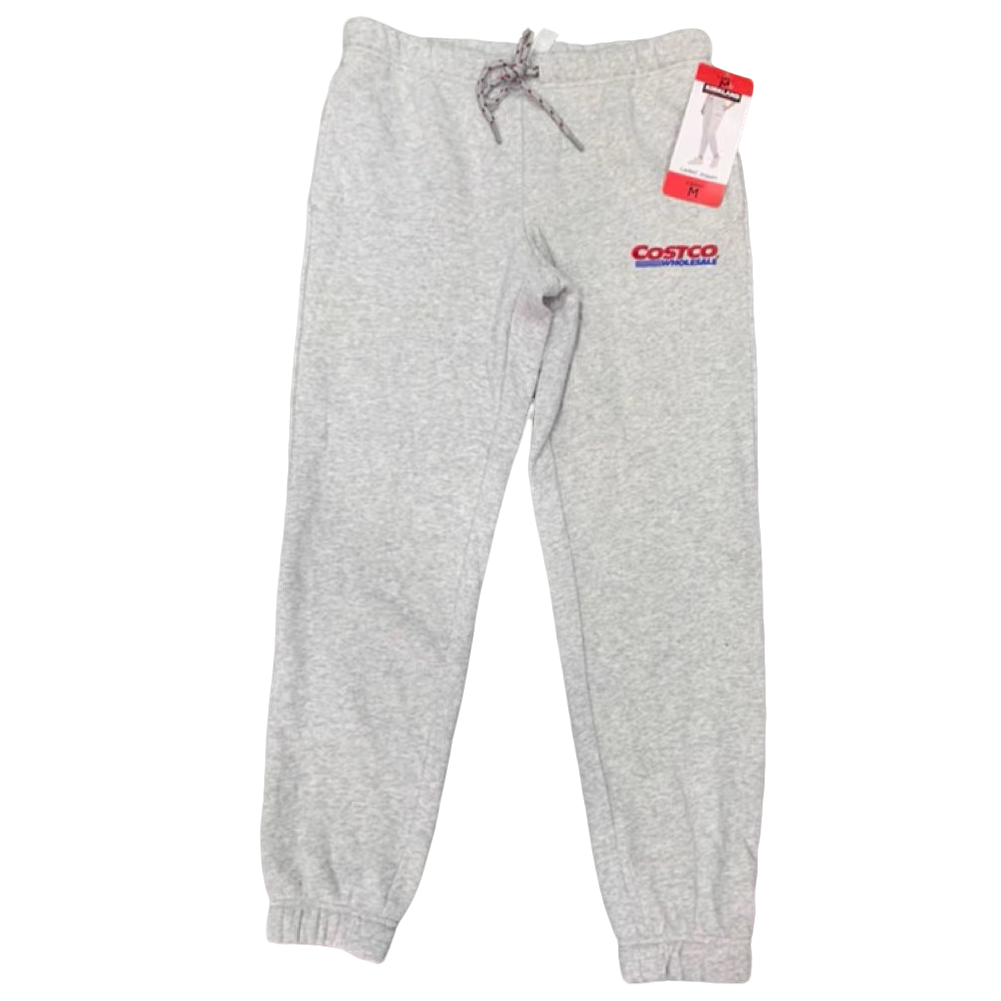 浅灰色字母刺绣CO加绒情侣卫裤秋冬百搭宽松加厚运动休闲裤 060