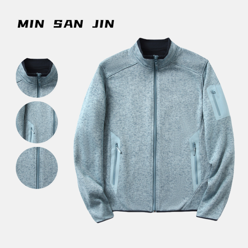 MIN SAN JIN24款潮流新款秋冬加绒户外休闲保暖卫衣CSSJ-23129