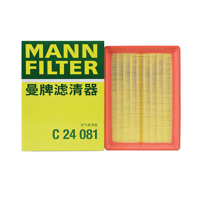 曼牌滤清器空气滤芯格C24081原厂品质适配标致408标致3008 2.0
