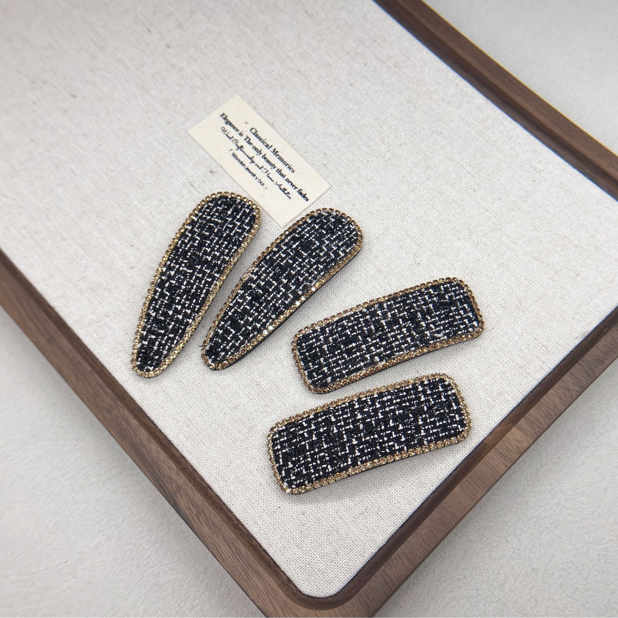 BAOSHATI/宝莎缇F-946小香风碎发夹BB夹