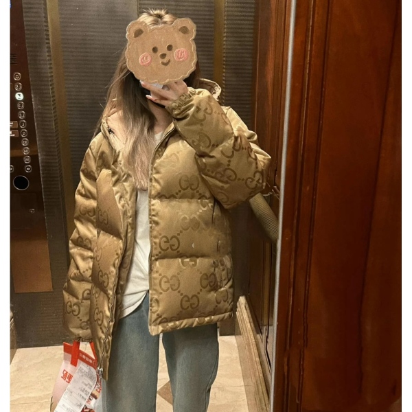 妃鱼/古驰/锦纶/羽绒服/95新/市场价27800/z1020