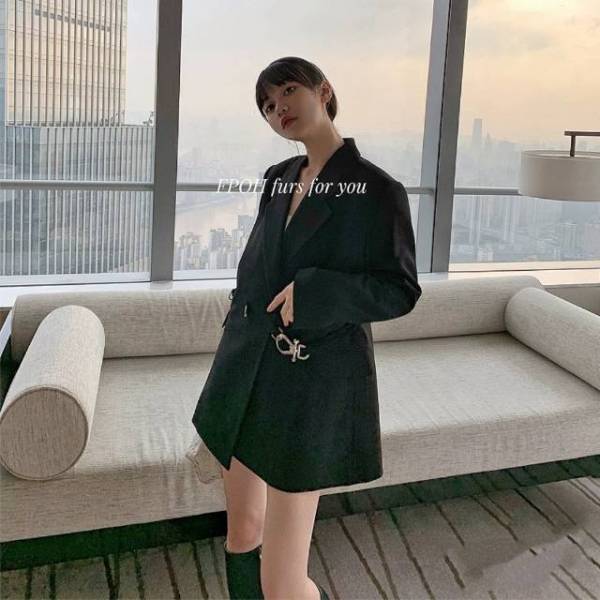 妃鱼/普拉达/棉/外套/95新/市场价21300/双1025