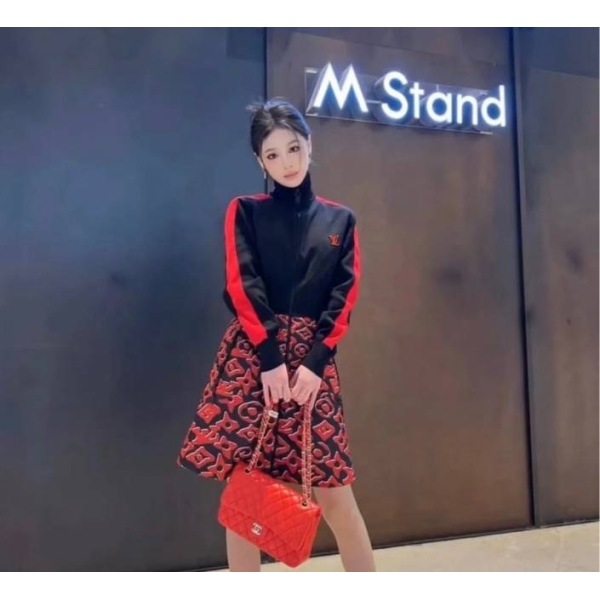 妃鱼/路易威登/锦纶/连衣裙/95新/市场价0/双1007