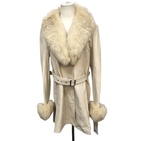 妃鱼/巴尔曼/软羊革/风衣/95新/市场价0/双1007