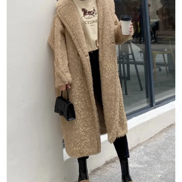 妃鱼/麦丝玛拉/粘胶纤维/大衣/95新/市场价30100/M0919