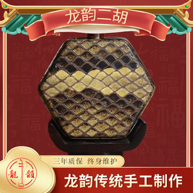 龙韵二胡整筒老红木二胡琴筒整木镂空专业演奏表演二胡