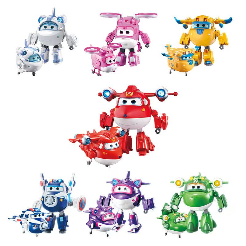 正品超级飞侠装备声光变形机器人12步发光发声不含包装微瑕疵