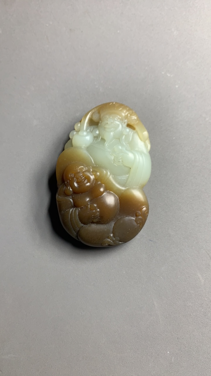 新疆且末料人财两旺精品吊坠