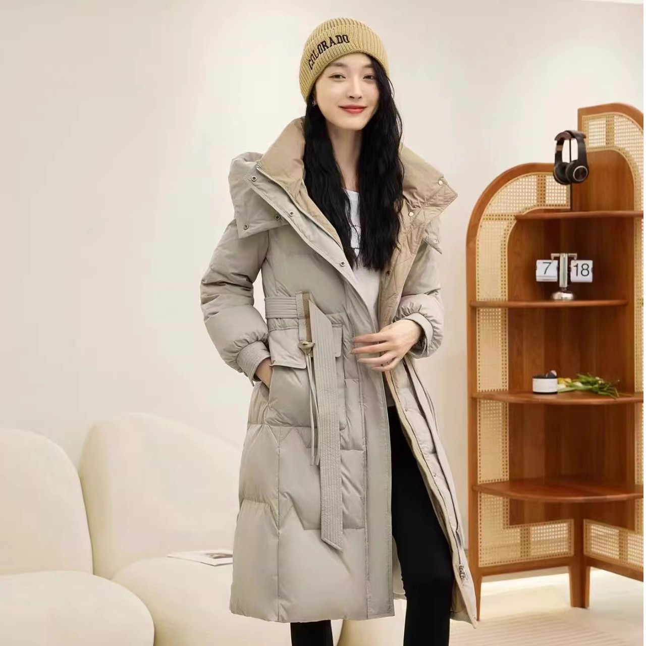 2023新款正品爆款鸭绒羽绒服时尚休闲百搭连帽加厚潮流修身韩版