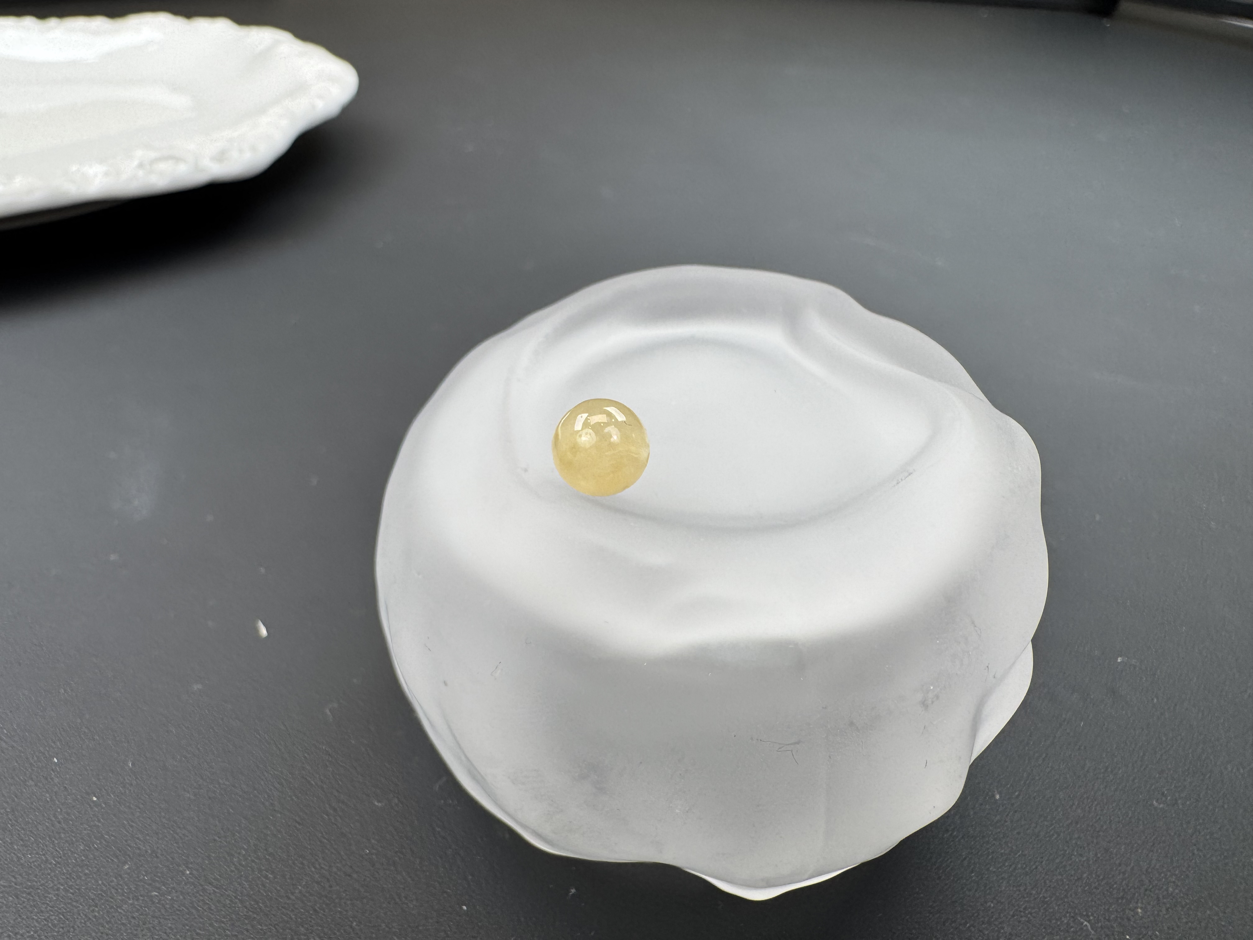 缅甸天然a货翡翠黄珠卡7.8mm（卡7➕）