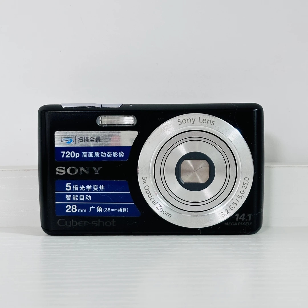 95新 Sony/索尼 W620黑色 1400w像素5倍光变 拍下No退换 配件全