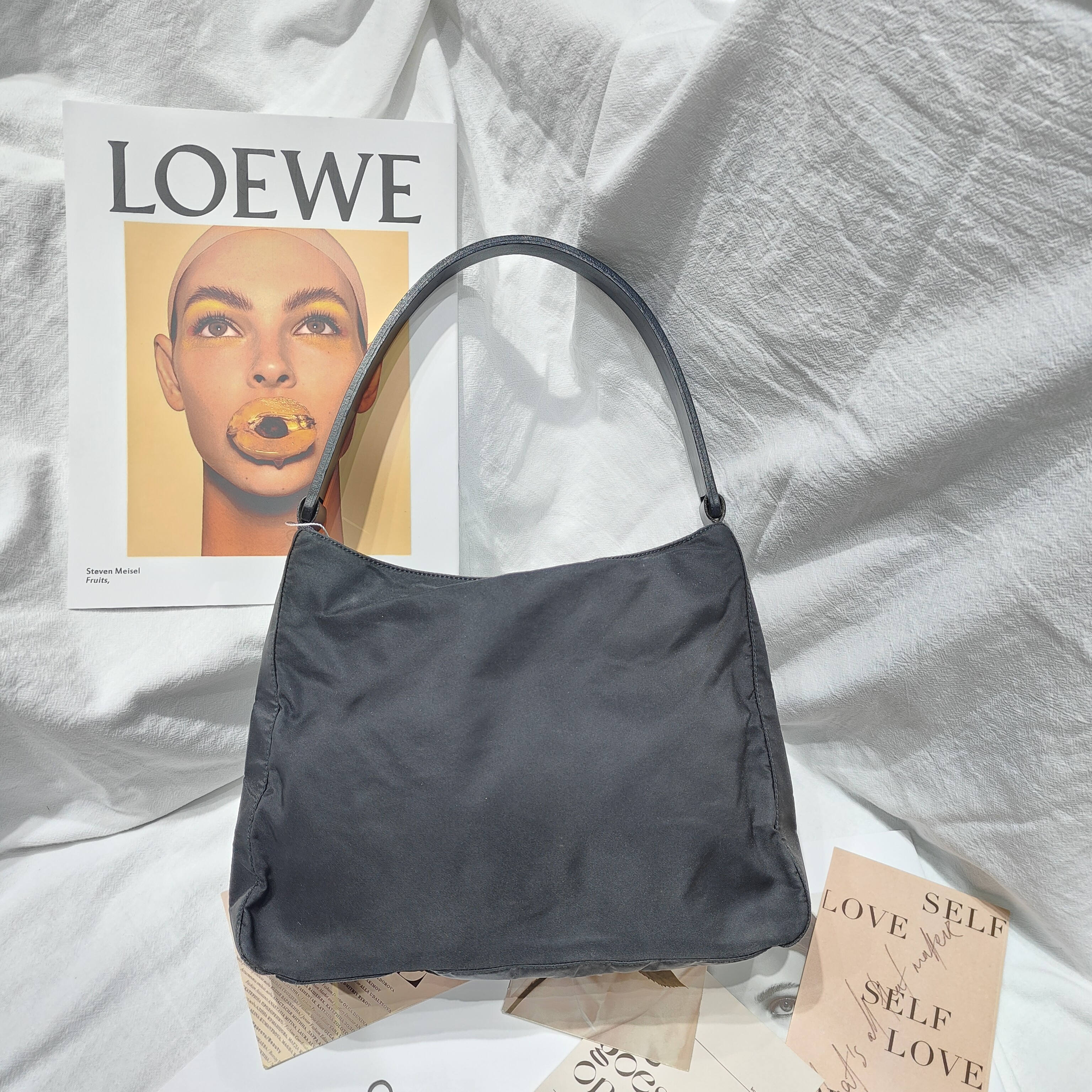 95新 Prada/普拉达 普拉达hobo单肩包Ym