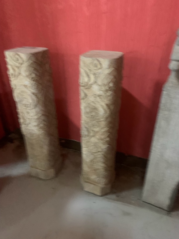 摆件，黑青石石桌