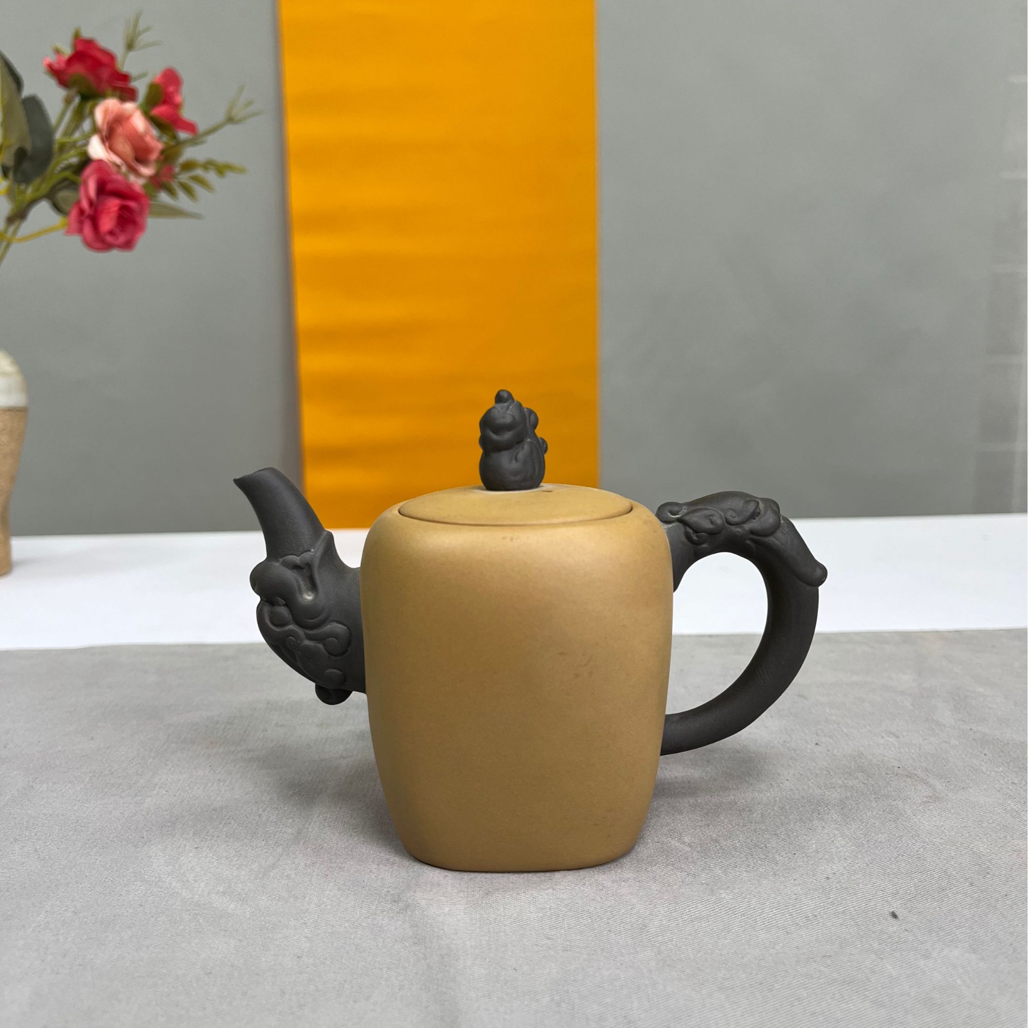 黄陶朱泥壮志凌云泡茶壶