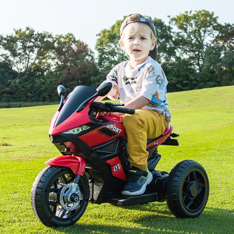儿童电动摩托车三轮小孩充电大号玩具车可坐人男女宝宝电动小摩托