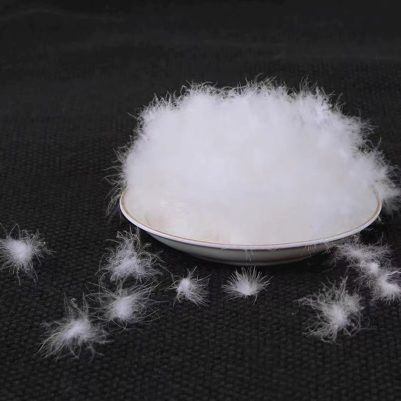 优质羽绒服羽绒被95%大朵白鹅绒防寒无菌无味羽绒填充物