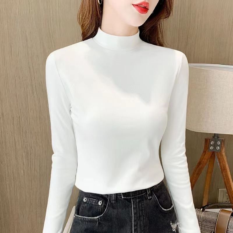 219款打底衫纸样内搭半高领长袖T修身百搭洋气上衣T恤DIY手工纸样