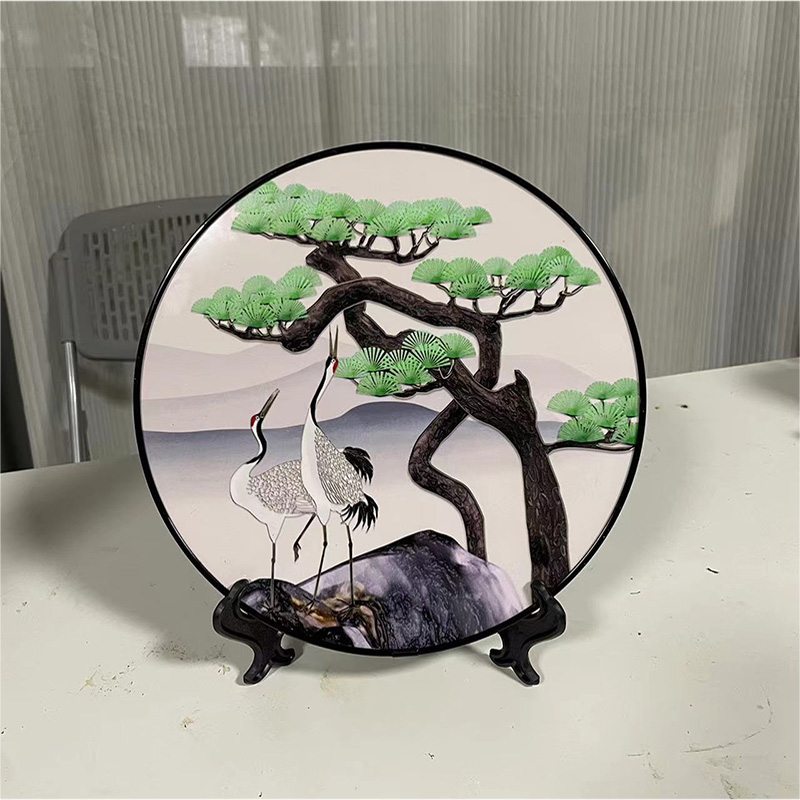 FA系列新款网红典雅中式现代摆件摆台直径24.8cm装饰画爆款福利