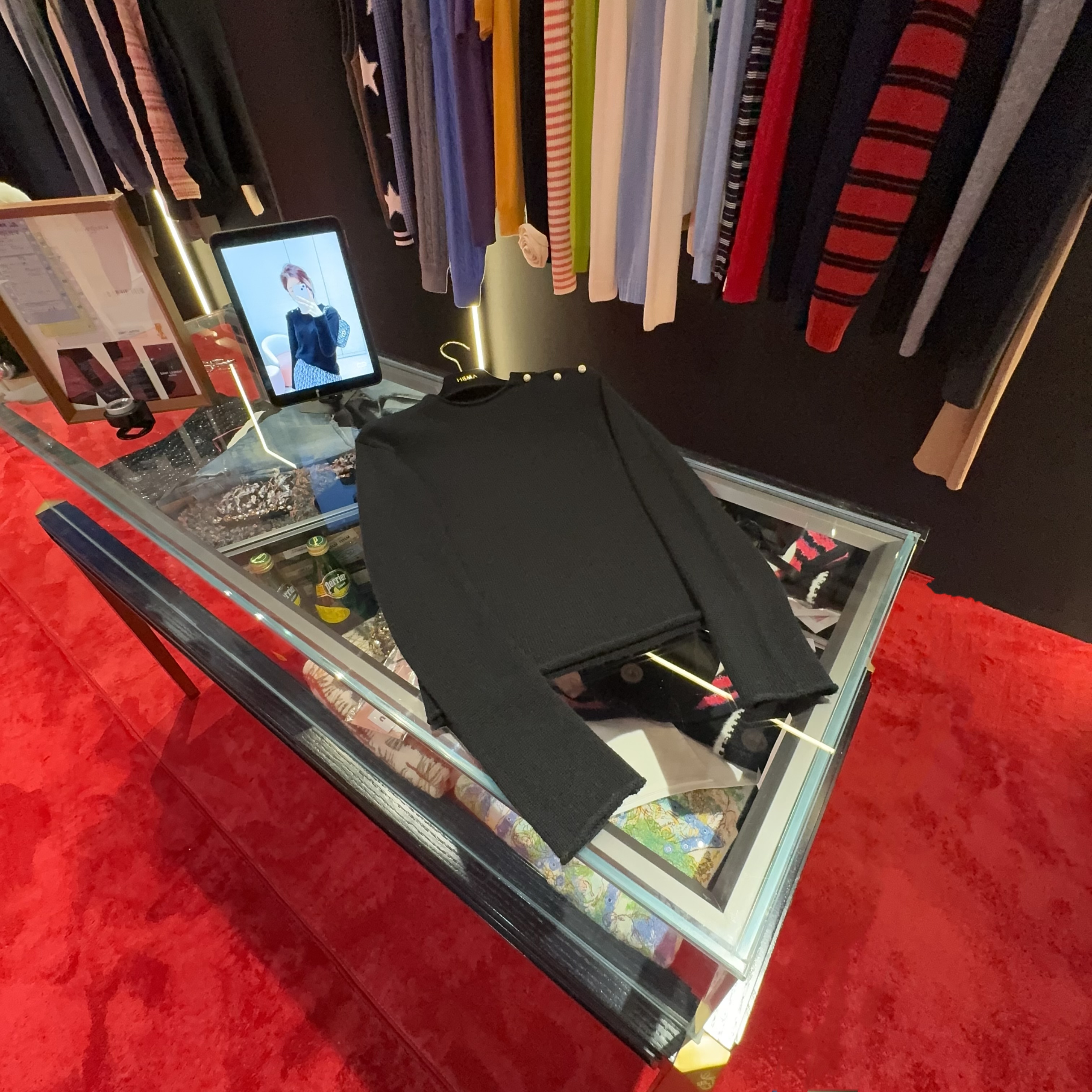 ❉认准赫玛 船领肩扣纯色羊绒混纺套头衫#高级#早秋