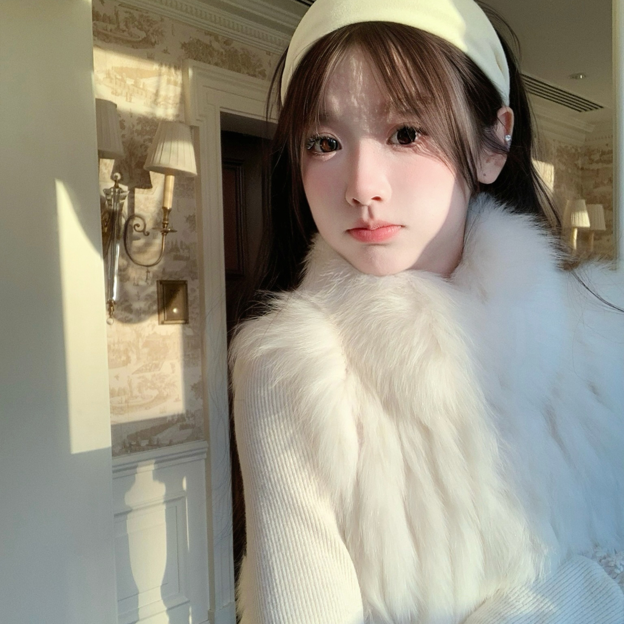 维斯小姐 [贵人雪松] 定染狐狸毛 保暖御寒百搭毛绒皮草马甲外套