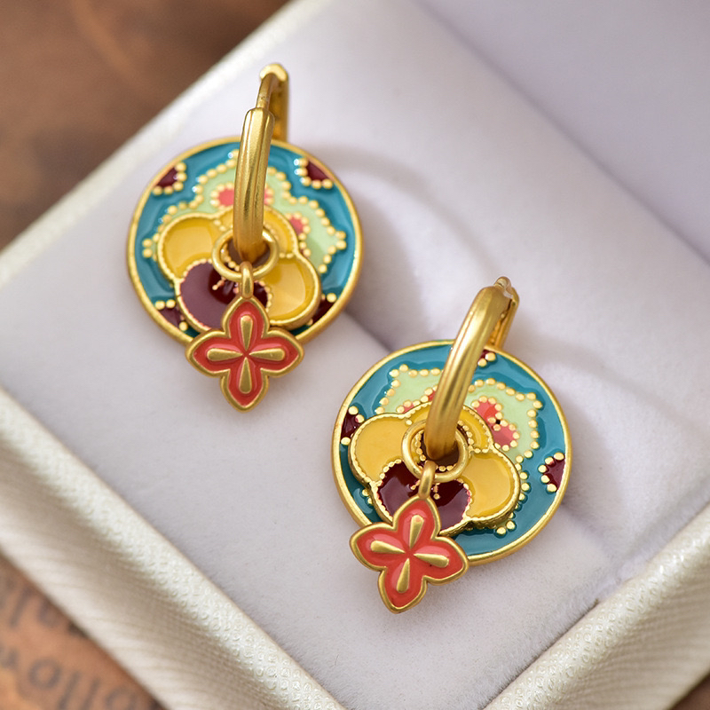 铜合金耳饰 阿媚工厂直销  耳环