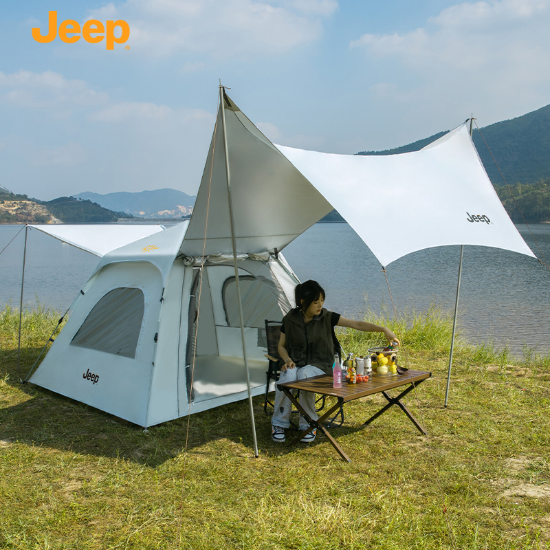 JEEP/吉普露营帐篷户外折叠便携防晒天幕三合一自动速开野营装备