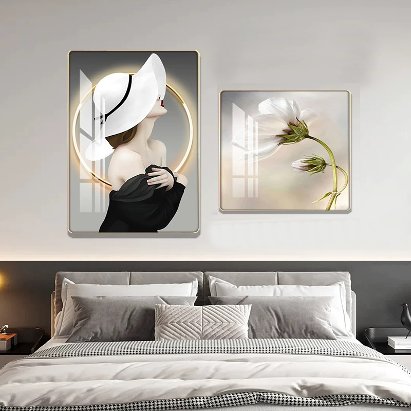 506【美女】沙发背景墙挂画装饰画卧室床头画餐厅装饰
