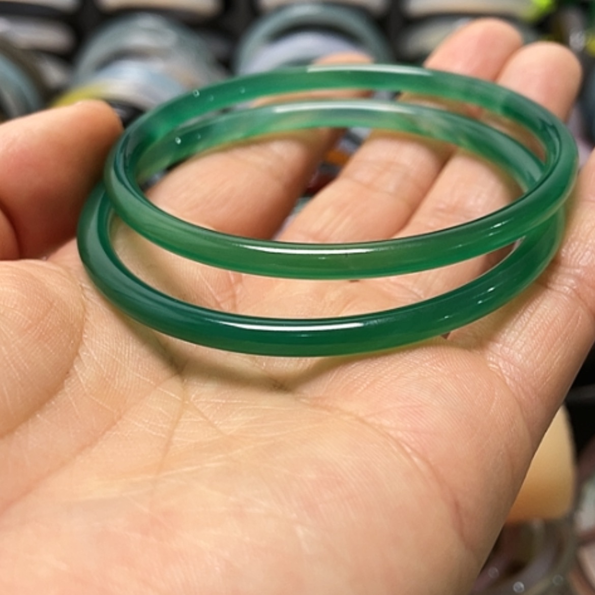 【闪购商品】玛瑙/玉髓手镯未镶嵌新疆10