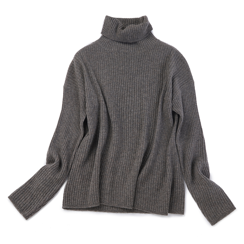 Say Ya 【幻】初见 百搭高领抽条羊绒衫 简约春秋冬打底毛衣长袖