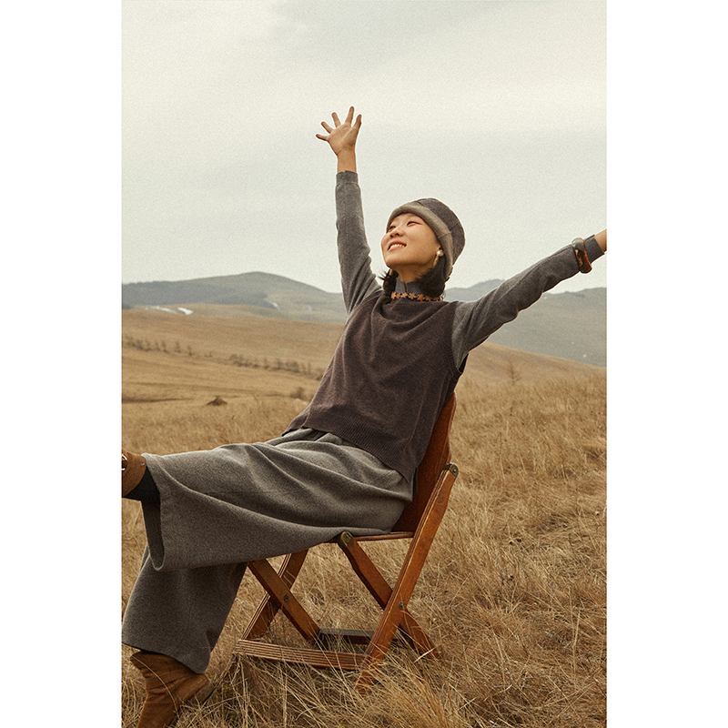 Say Ya【幻】表里简约针织羊绒马甲 百搭