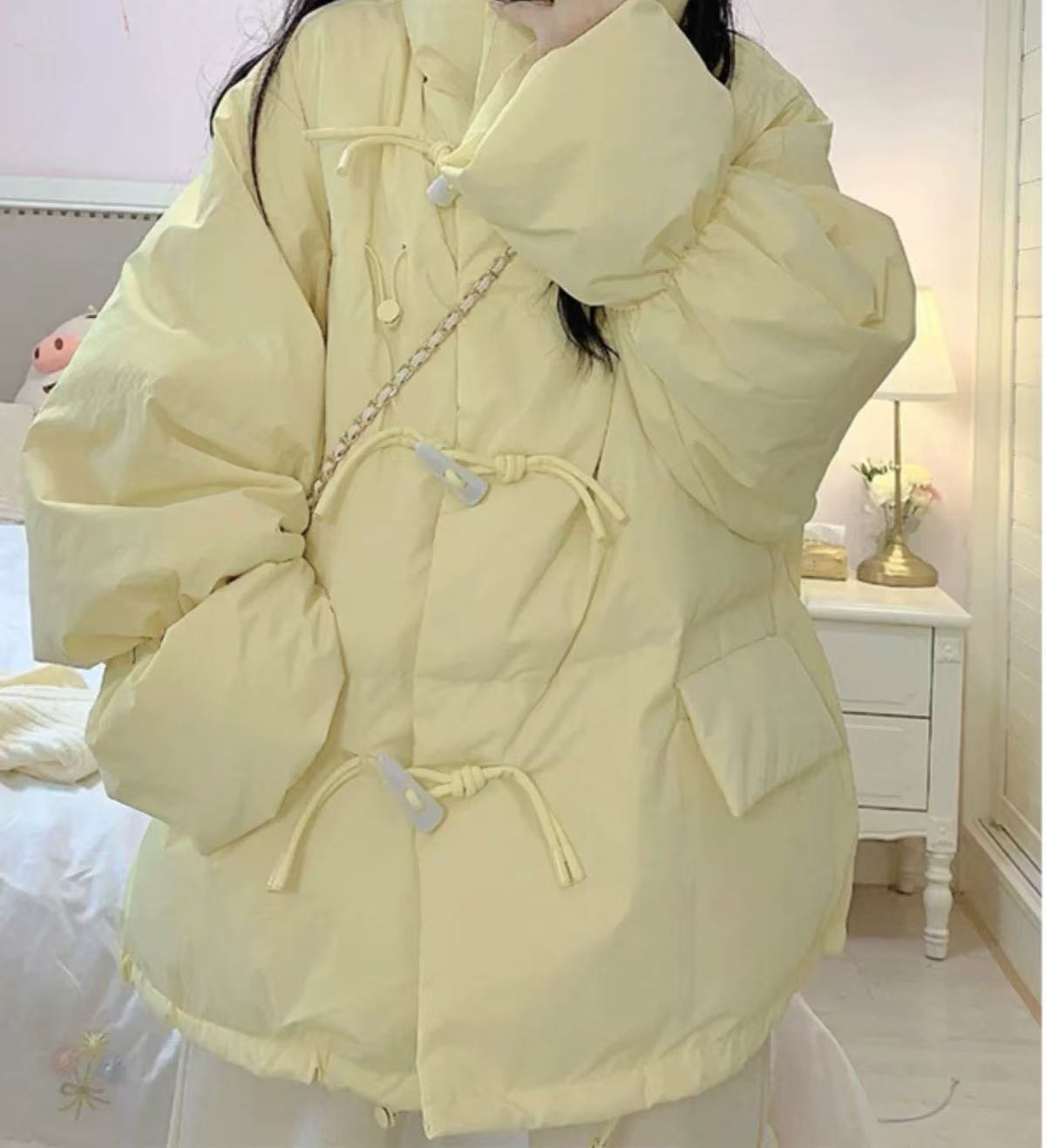 莉莉(清仓)修身花朵系带设计感通勤显瘦百搭针织上衣