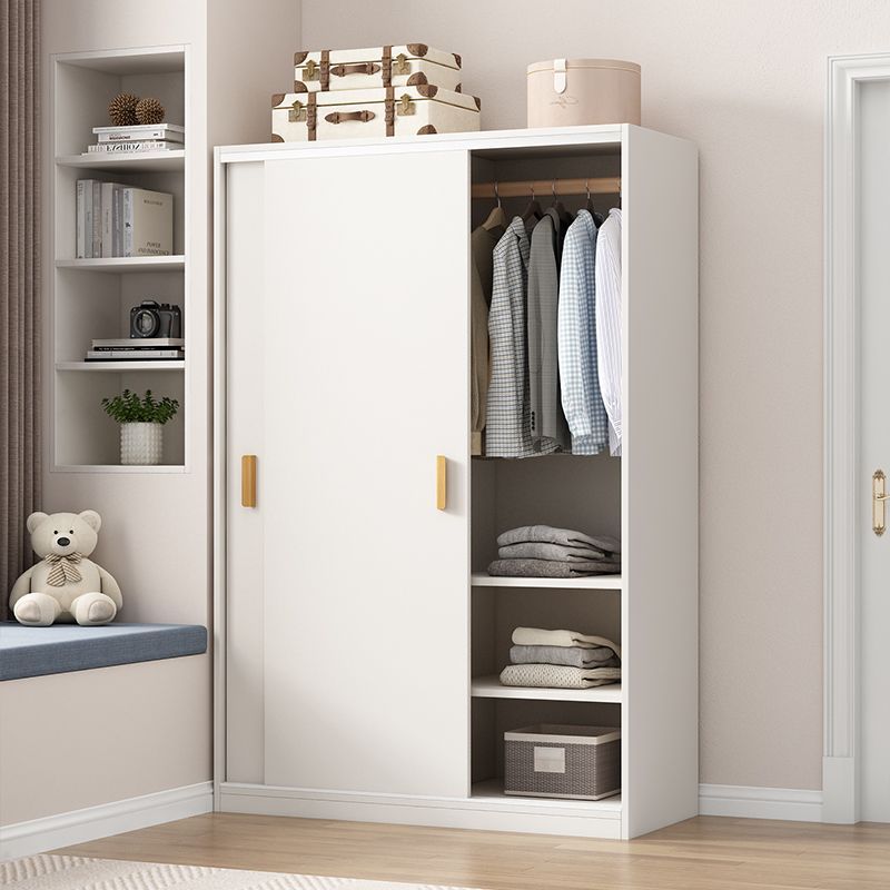 []顾家推荐衣柜家用卧室推拉门出租房用实木质衣橱简易