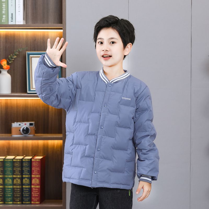 雅鹿儿童羽绒服内胆中大童男女童青少年轻薄款校服内穿保暖 神器