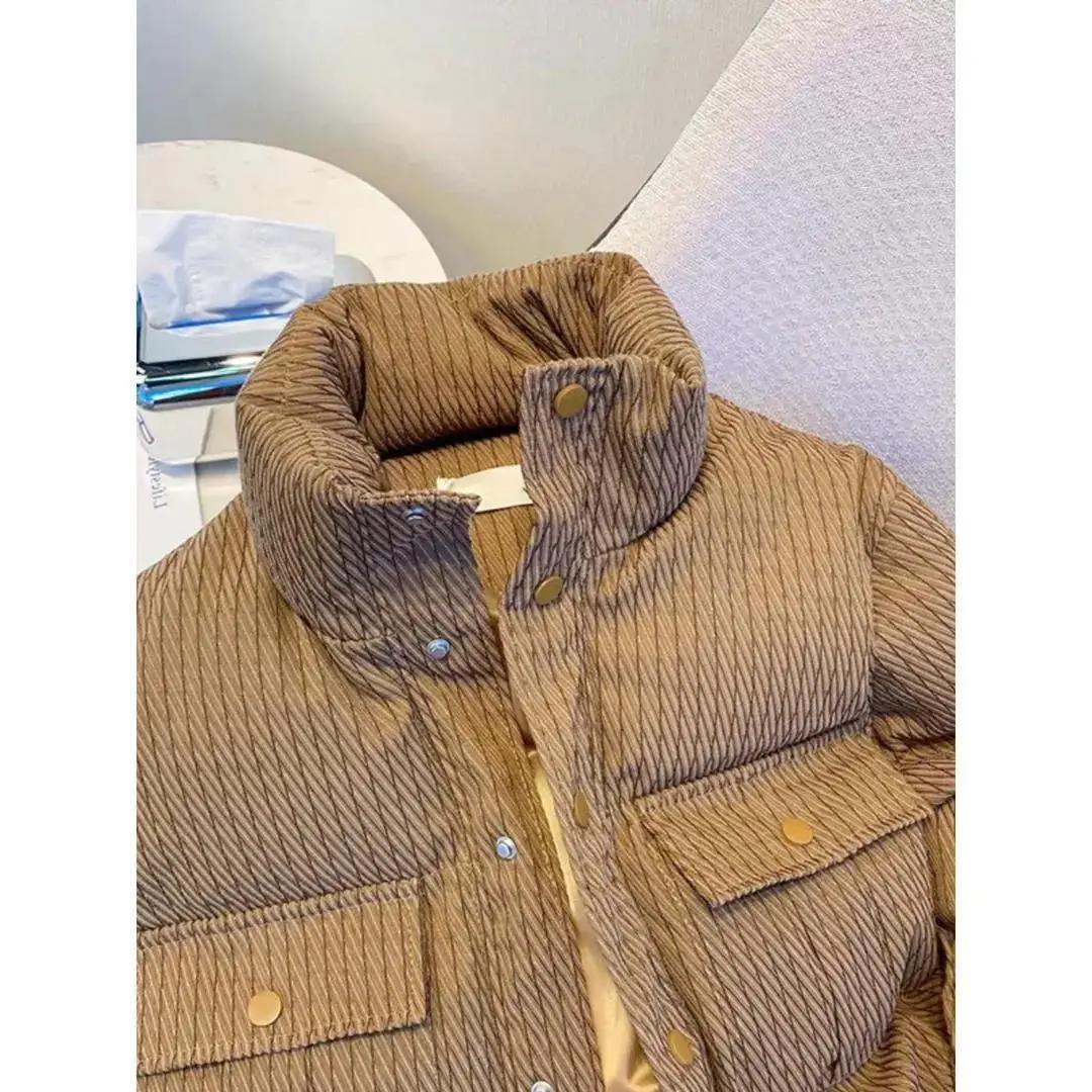 新款23年新款羽绒服服女冬短款韩版棉衣高级感棉袄小个子面包