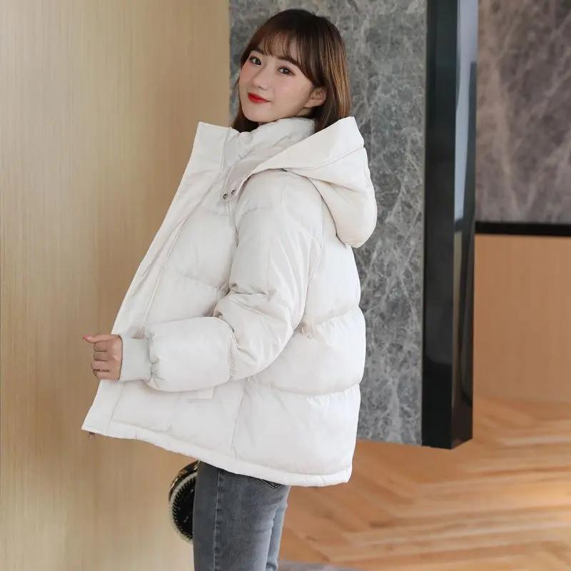 新款羽绒服女短款冬季20233新款韩版学生面包服棉袄宽松加厚棉