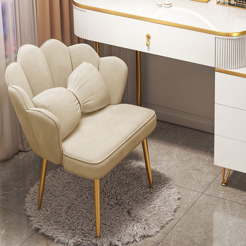 轻奢高端网红ins化妆椅家用椅子卧室靠背椅子简约美甲梳妆台凳子