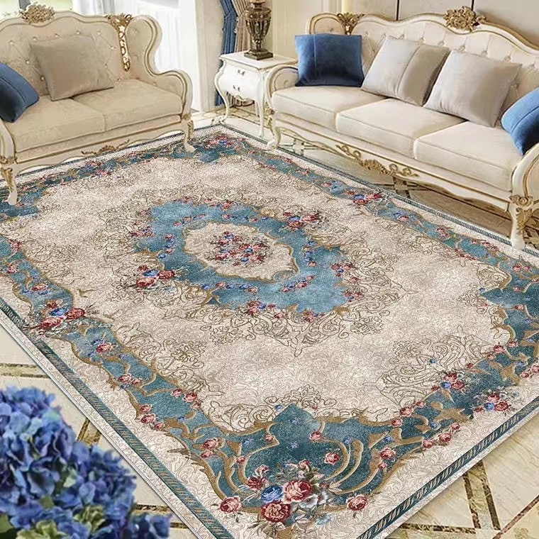 【篮白波斯】200*300欧式客厅大地毯