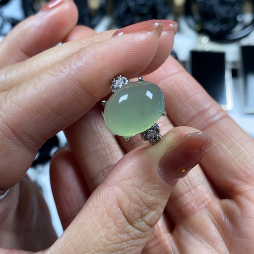 【闪购商品】岫玉戒指未镶嵌