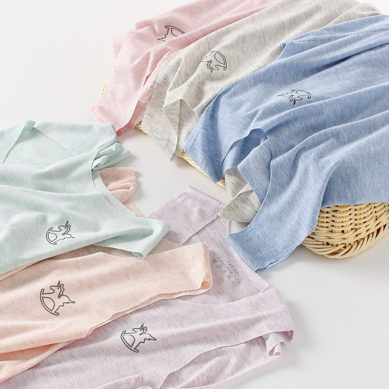 儿童背心莫代尔婴幼儿无袖T恤男女童宝宝半袖内衣打底衫