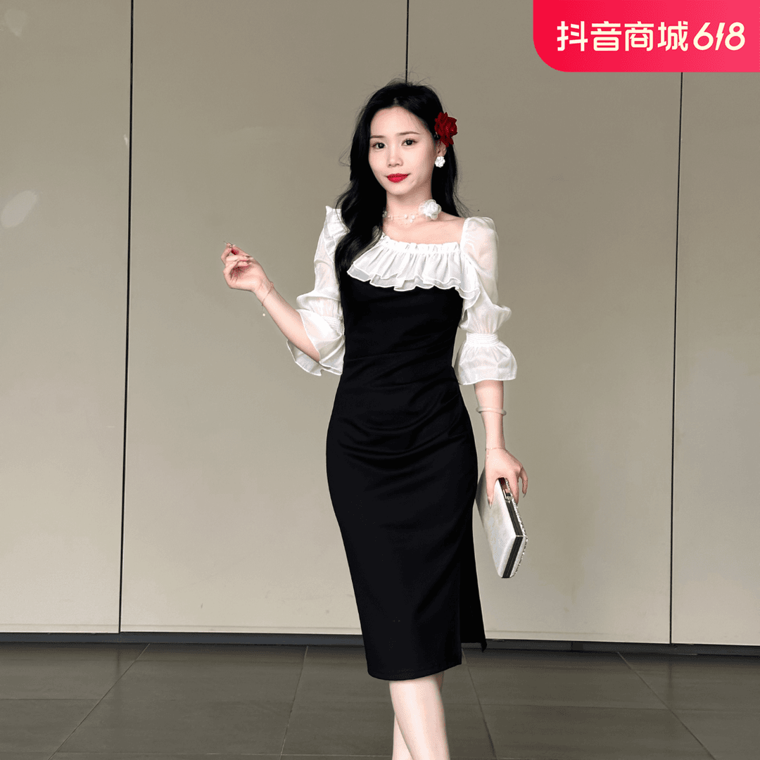 2024夏季新款收腰显瘦高端原版连衣裙子时尚气质高级感女装9303
