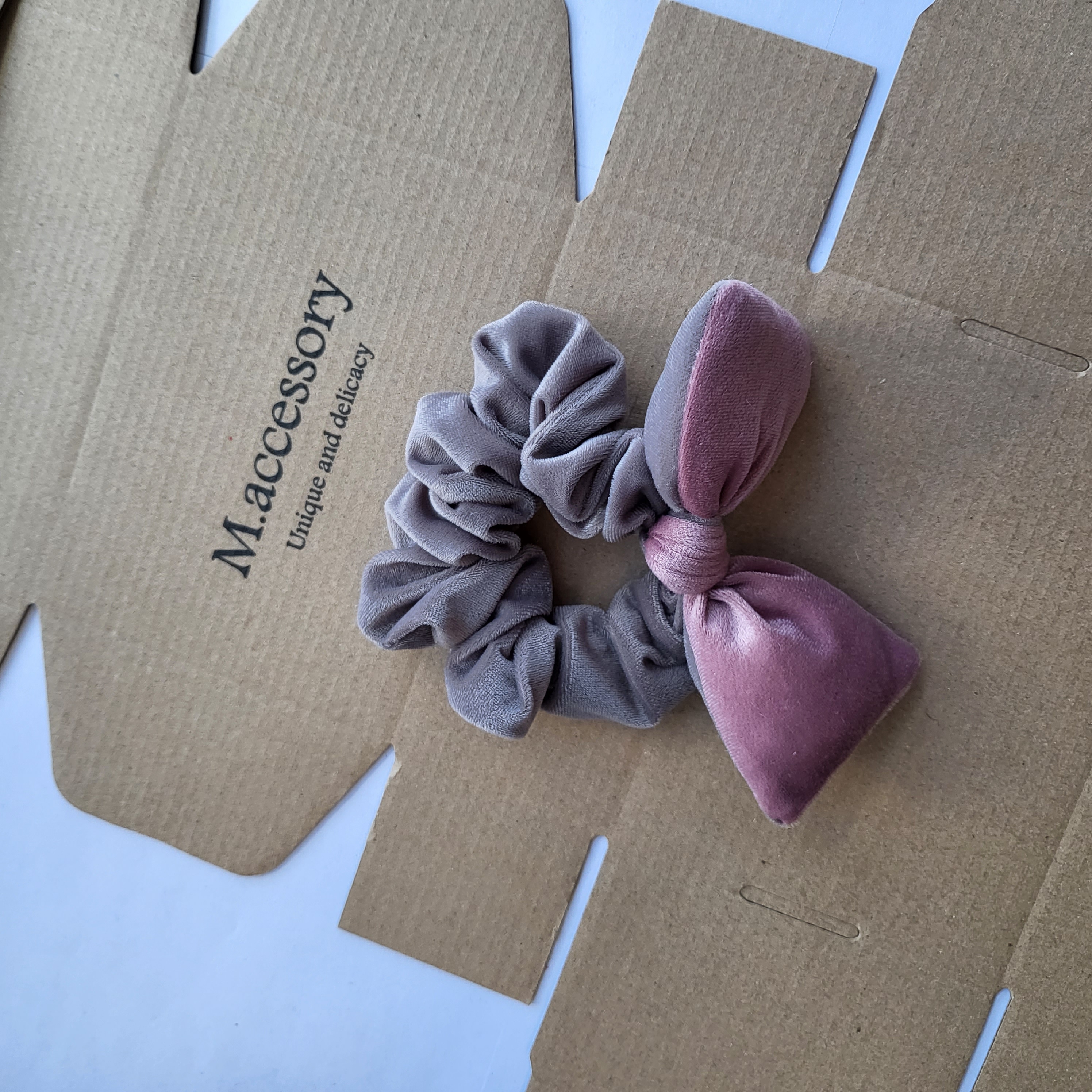 Mi33  撞色蝴蝶结发绳发圈 Q18057Q40