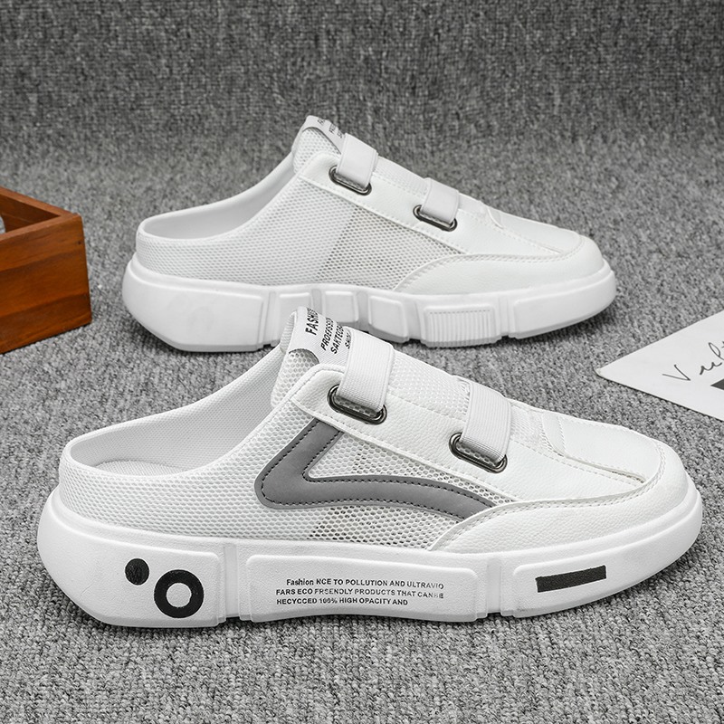 【小扬哥推荐】男鞋2023新款拖鞋夏秋季透气网面休闲防臭百搭一脚蹬