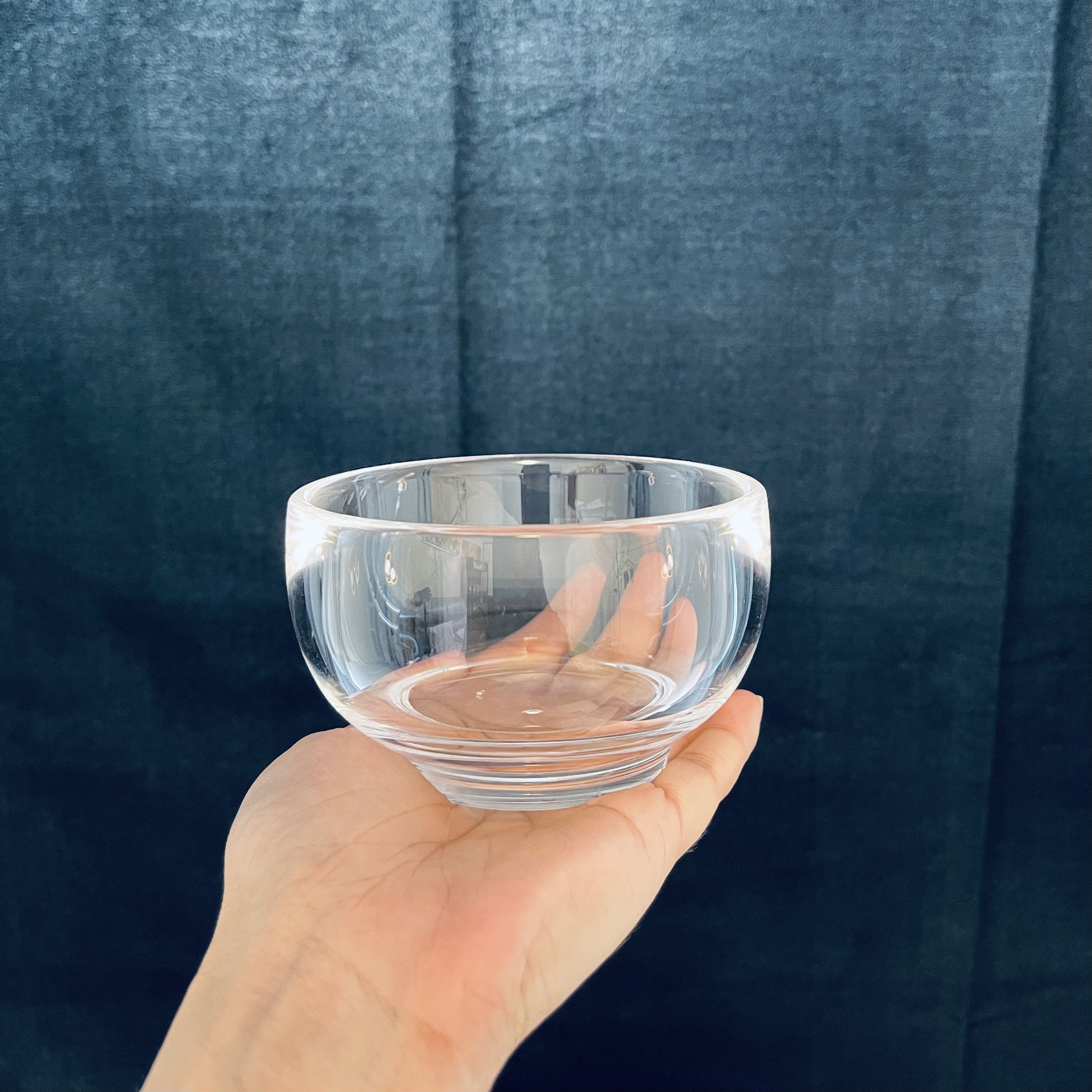 东海原矿工艺水晶手工创意水晶碗透明加厚家用水晶碗