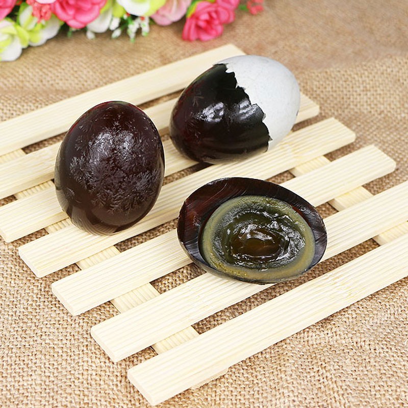 松花蛋泡沫盒简装60克*10枚高邮无铅工艺糖心皮蛋卞蛋