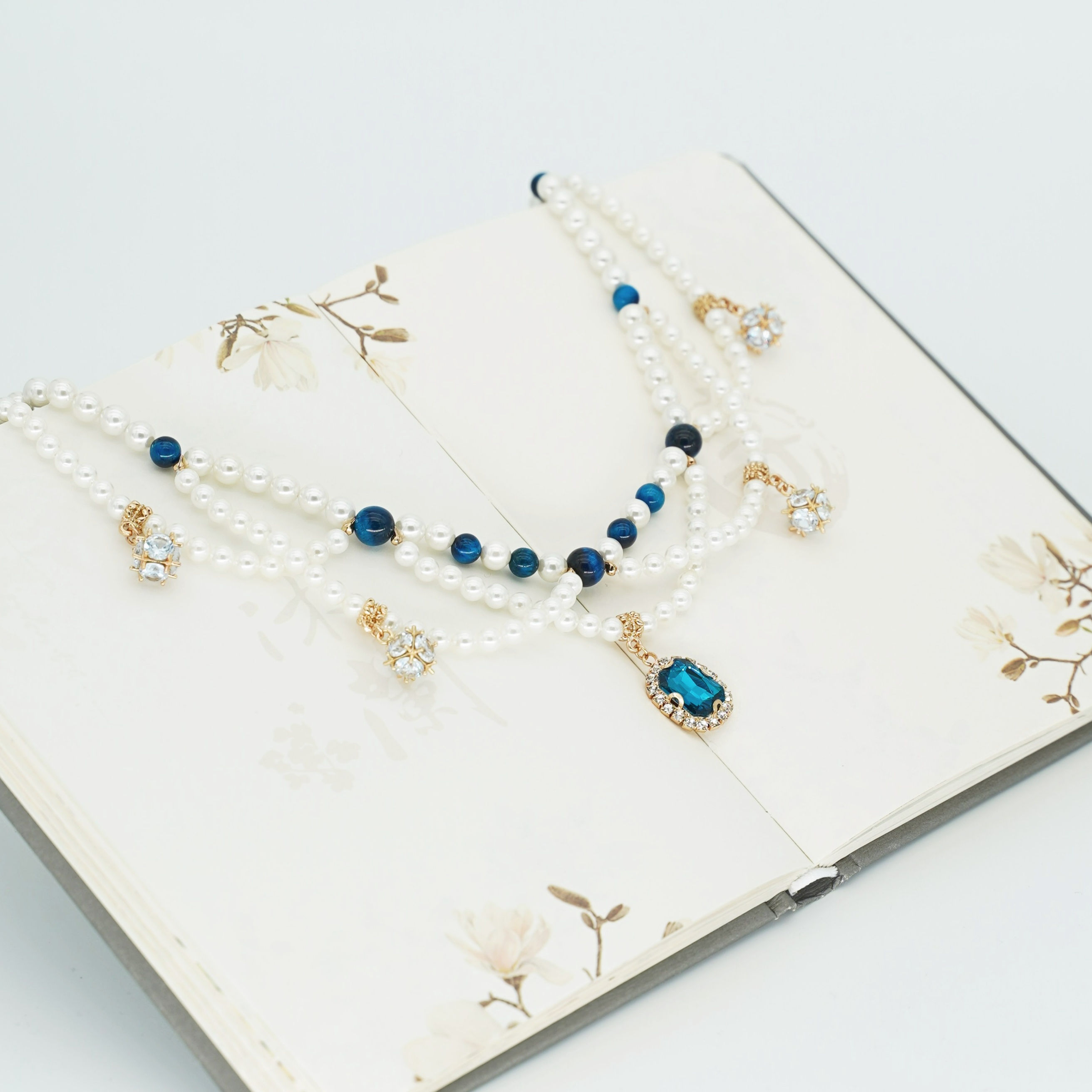 铜合金项链 小师妹【夷陵】原创贝珠璎珞簪娘手工超仙气国风设计