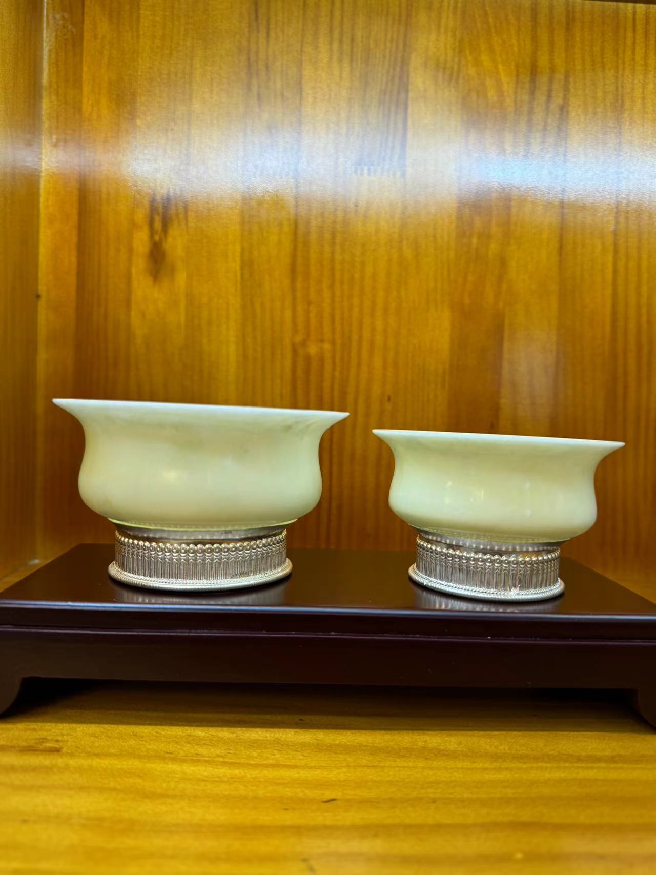 仁布白玉茶杯无盖 