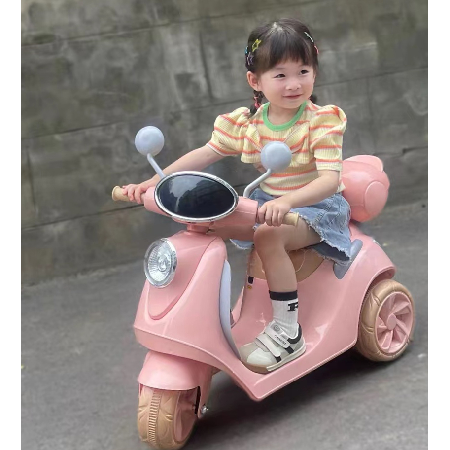 儿童电动摩托车三轮车电动汽车男女宝宝充电车小孩骑行玩具车双驱