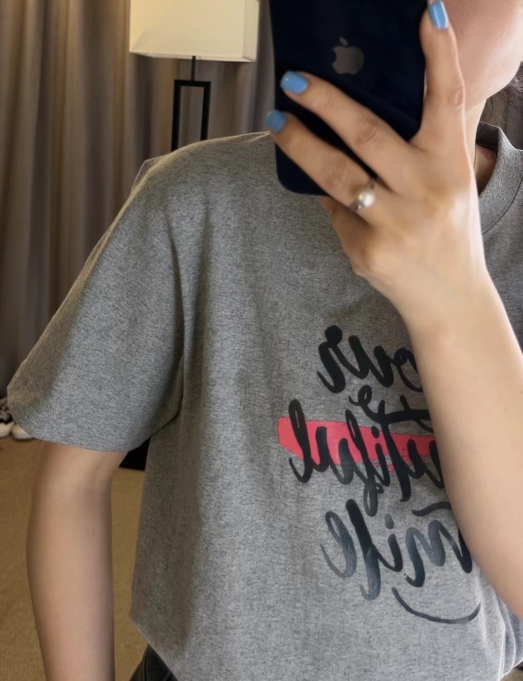 【AiAi】艾艾私服  外贸原单t印花宽松短袖(355-2)