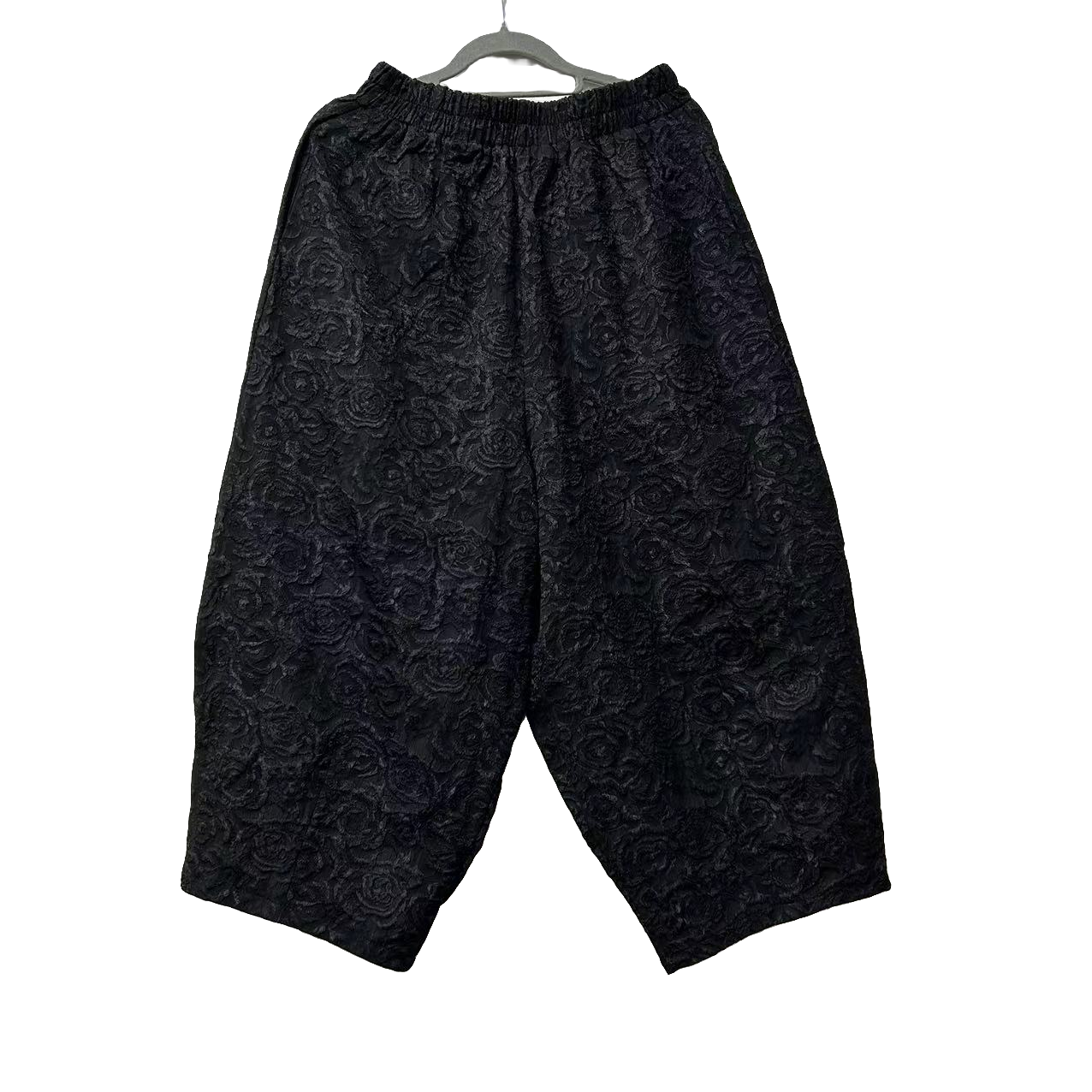 【佳佳】140原创新款玫瑰花浮雕裤子花包裤百搭舒适