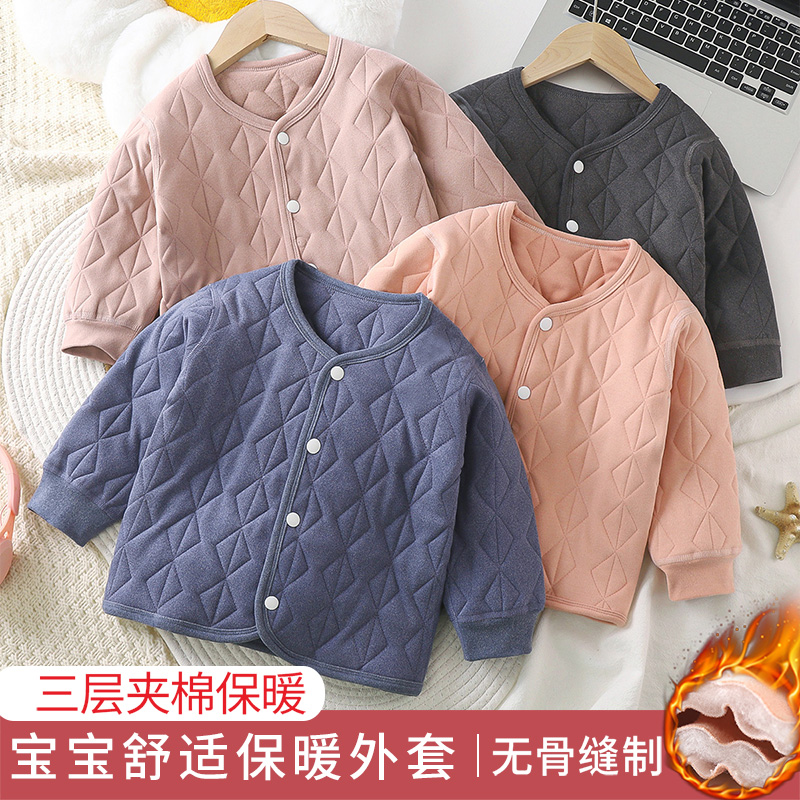 2024秋冬季内搭舒适校服神器深冬加厚学生保暖棉服女童内胆棉袄